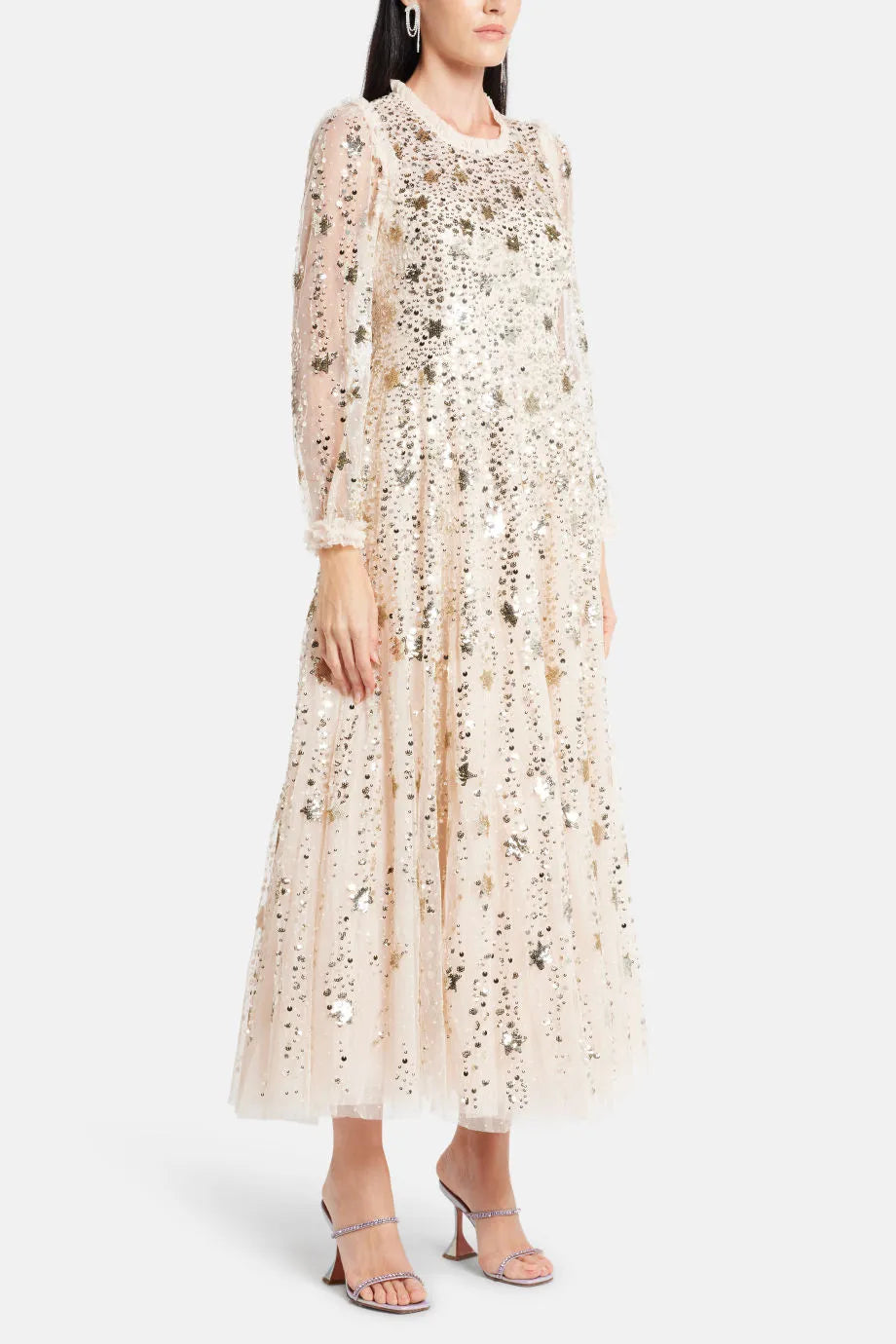 Shooting Stars Sequin Evening Dress