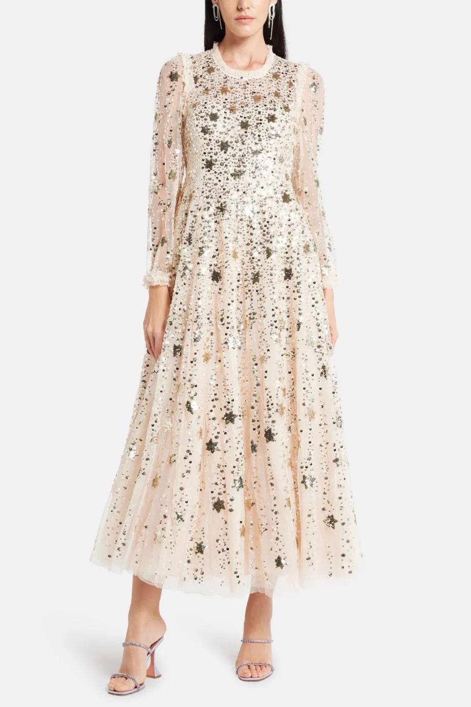 Shooting Stars Sequin Evening Dress