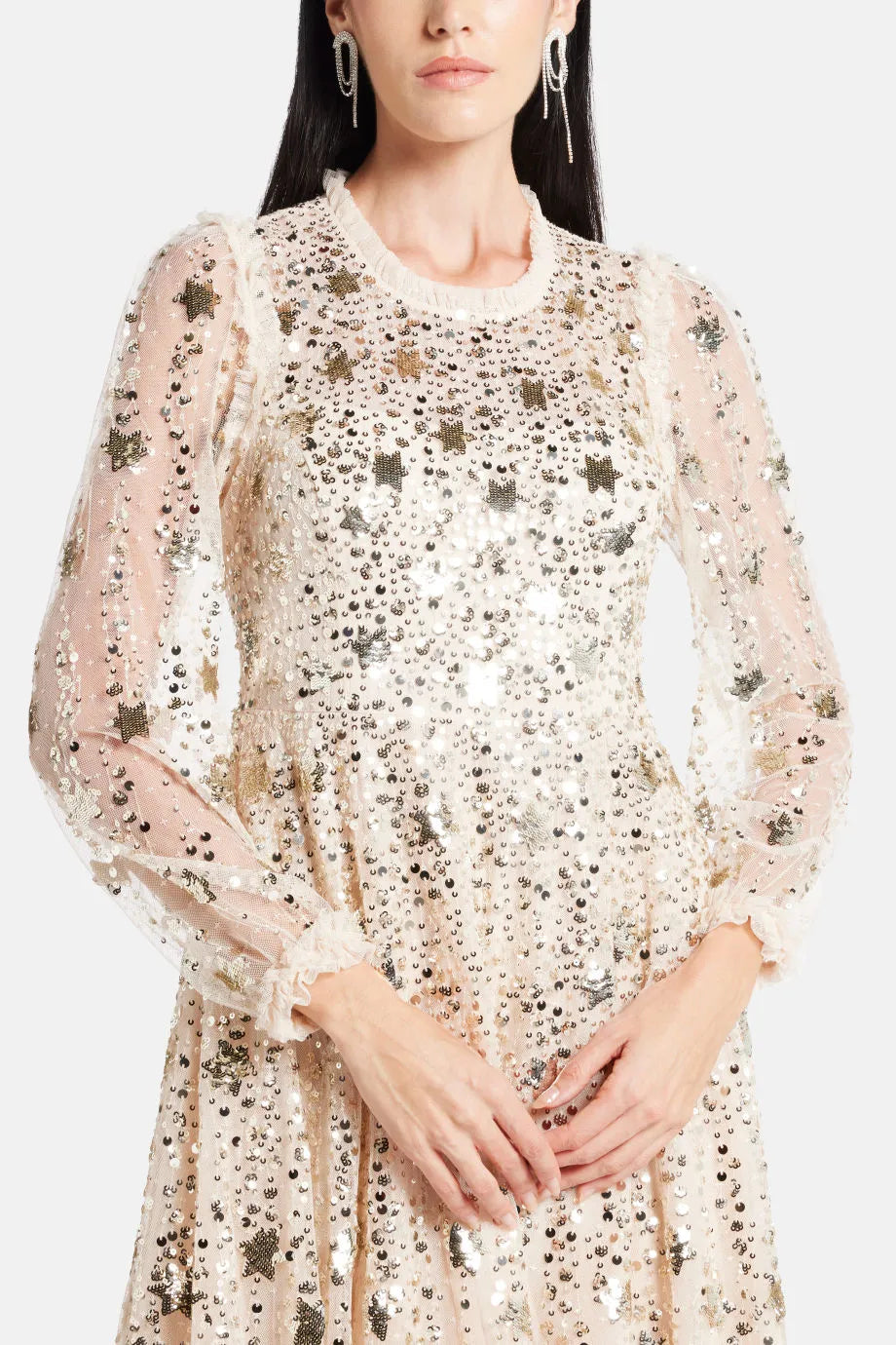 Shooting Stars Sequin Evening Dress