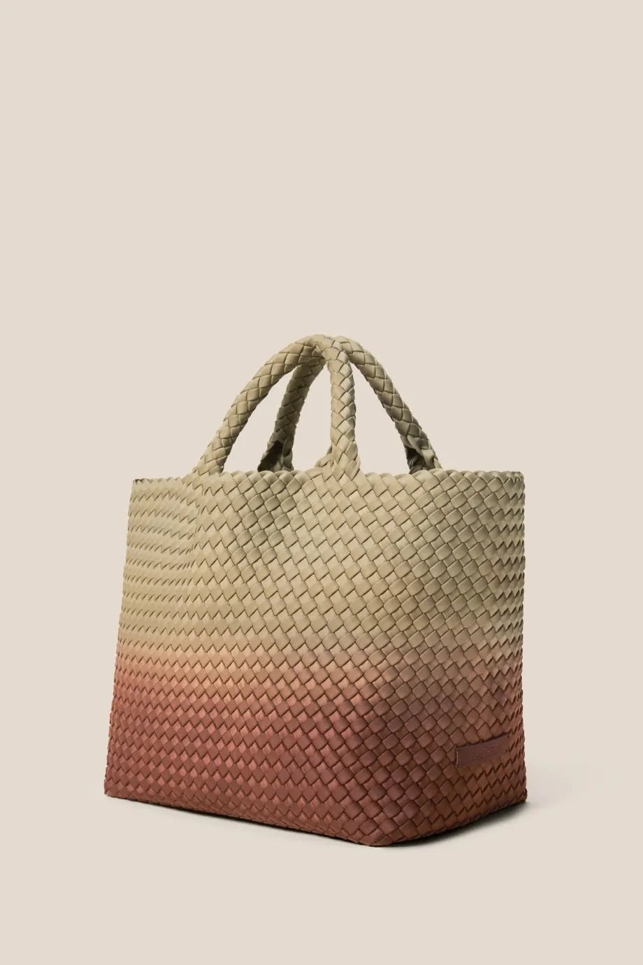 St Barths Medium Tote Bag in Brown and Beige