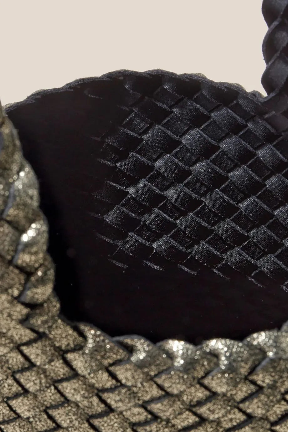 Kyoto Metallic Clutch Bag in Silver