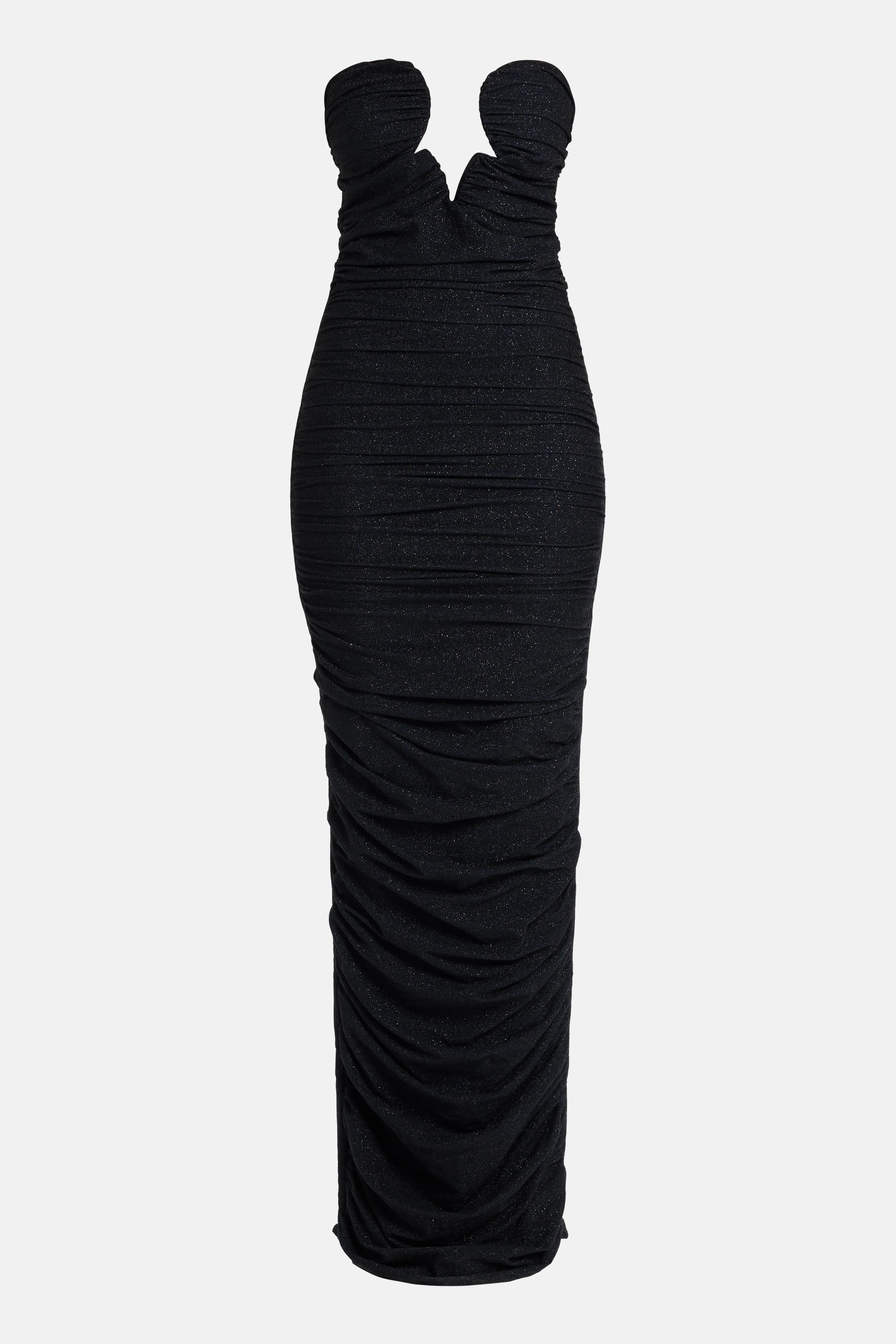 Topacio Strapless Maxi Dress in Black