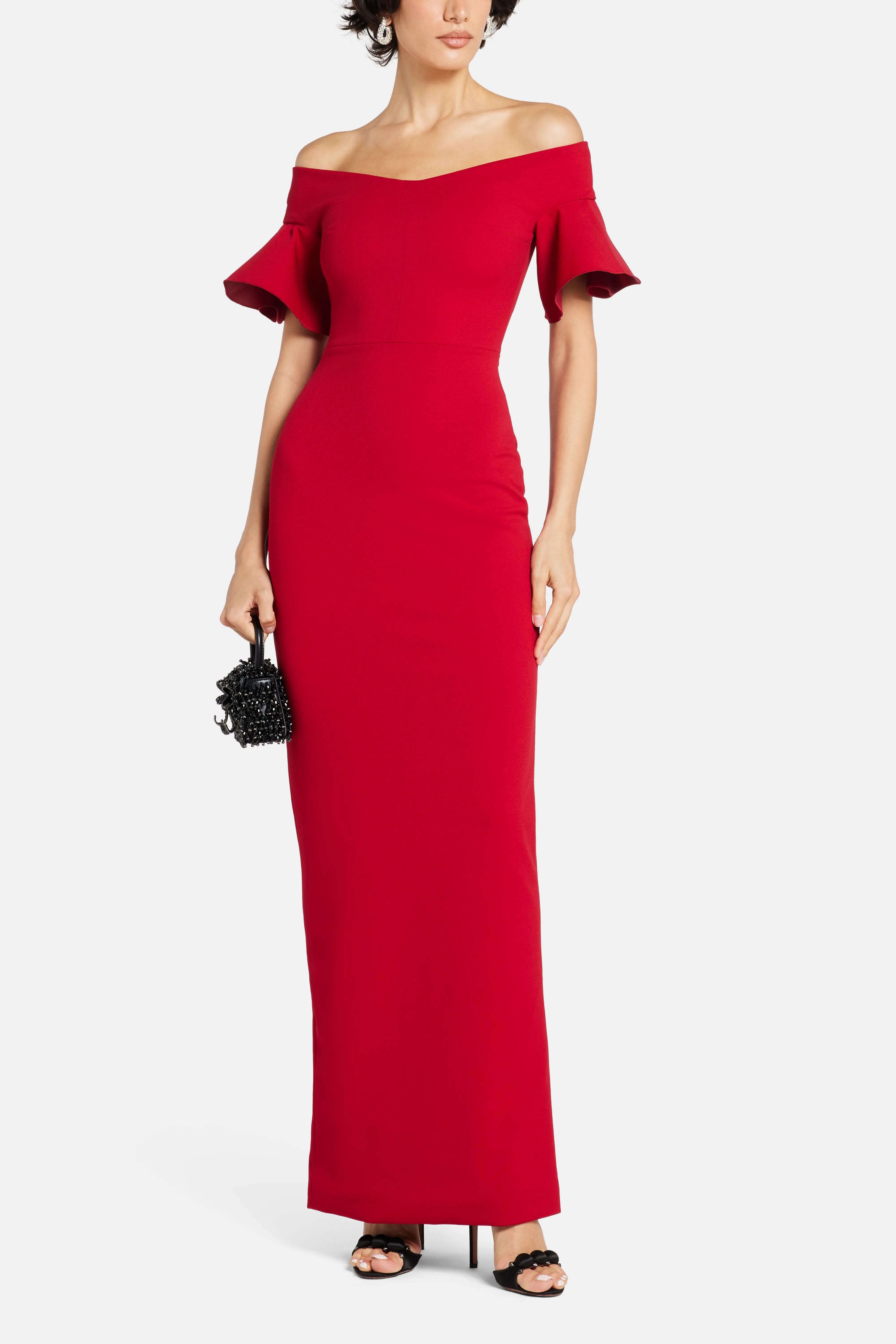 Cielo Evening Dress in Red