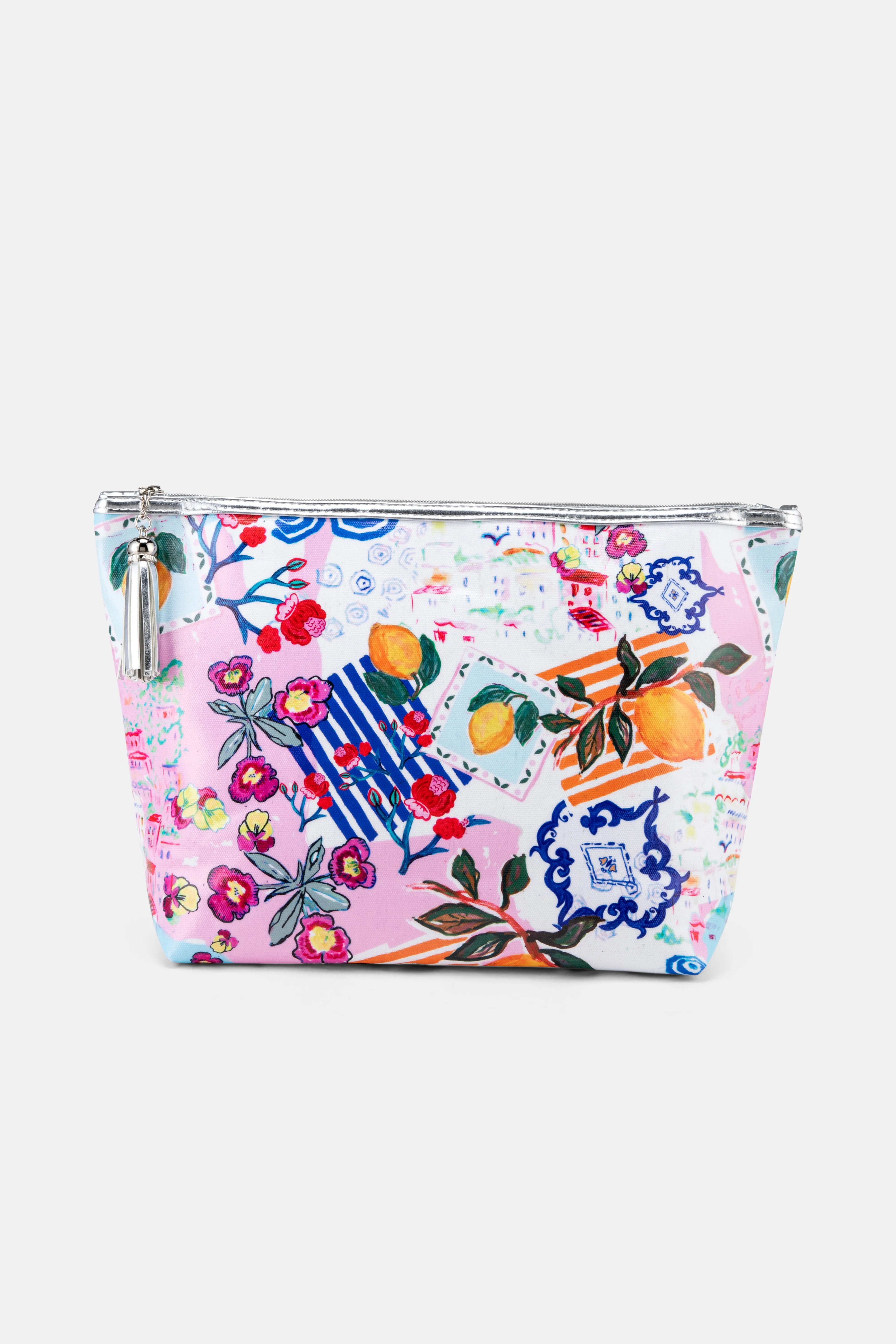 Amalfi Giant Cotton Wash Bag In Pink
