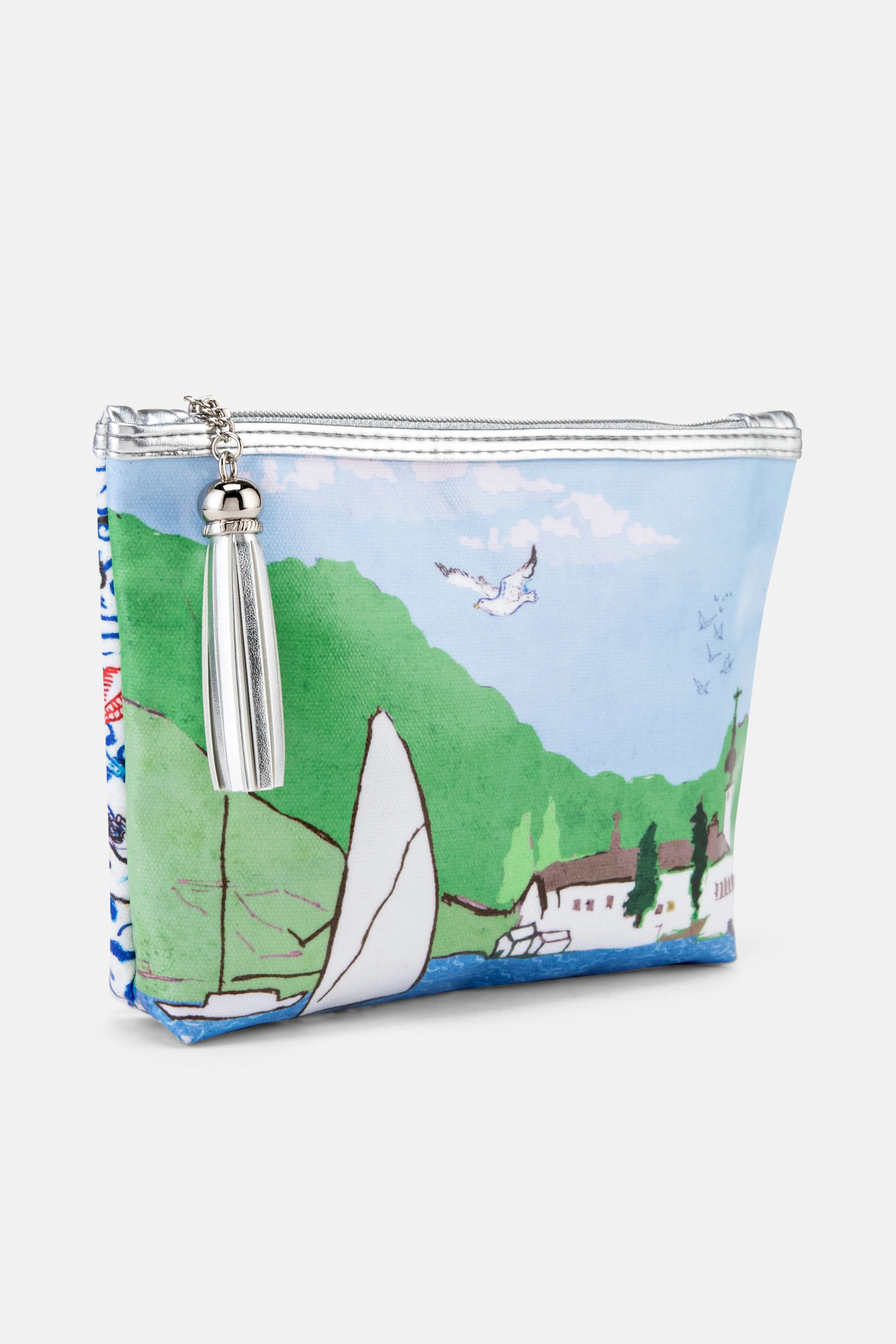 St Ives Classic Cotton Make-Up Bag In Blue