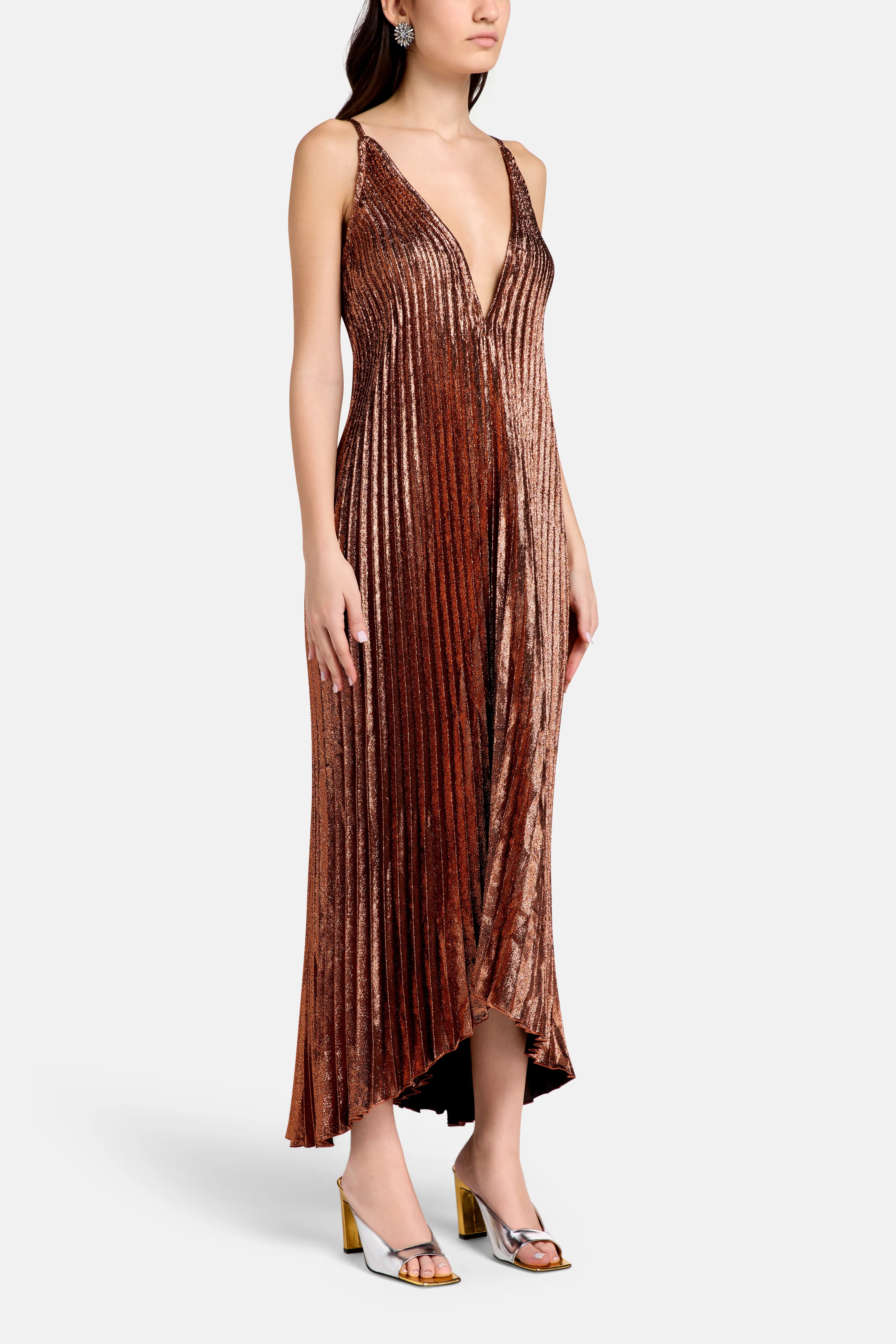 The Muse Evening Dress in Brown