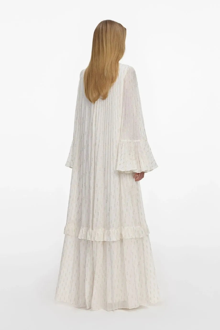 Chiffon Evening Dress in Cream
