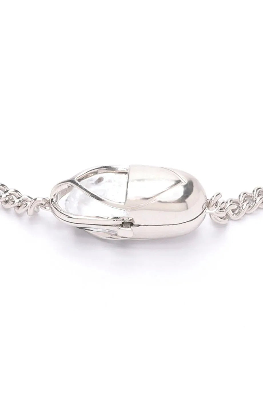 Capsule Crystal Choker Necklace in Silver