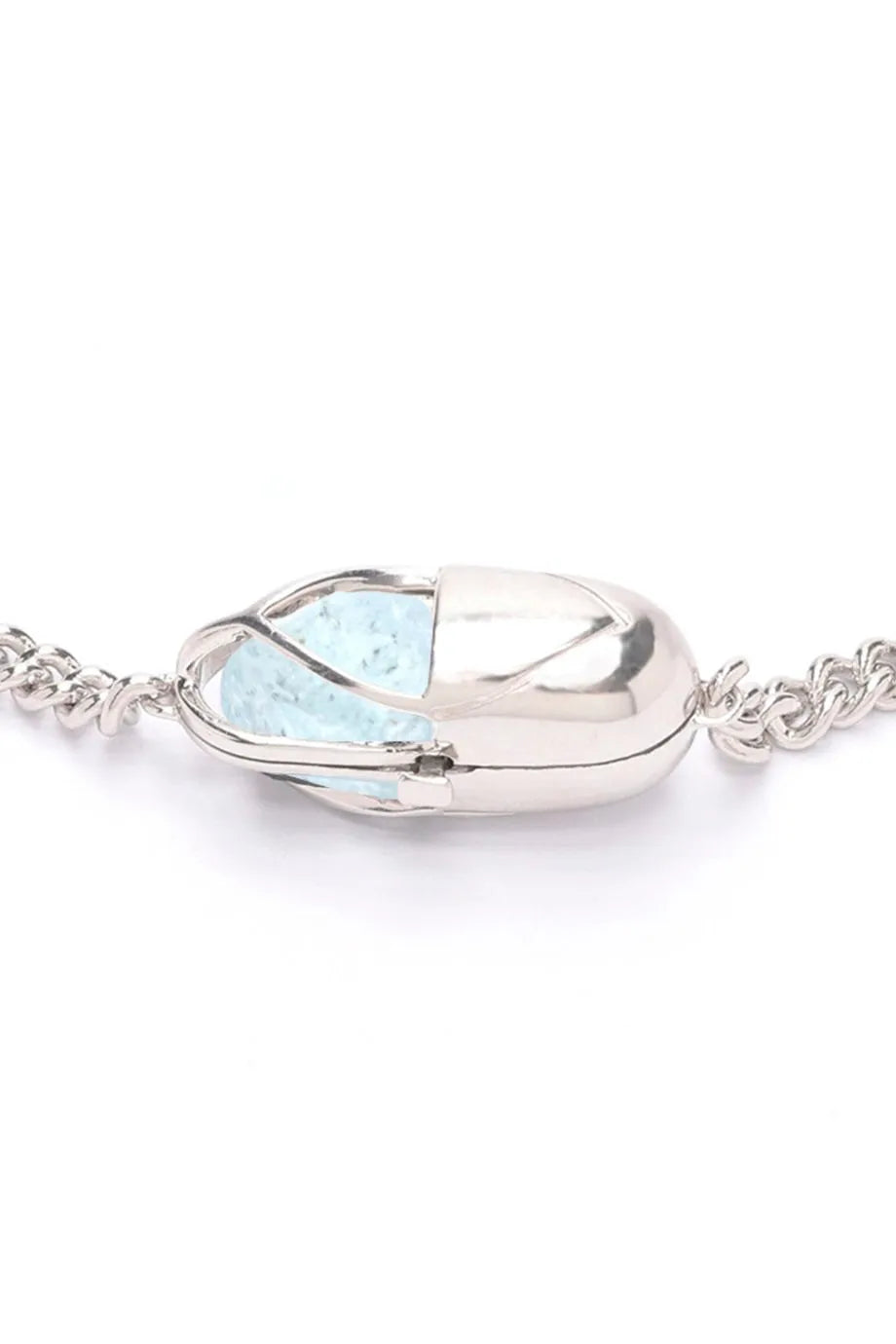 Capsule Crystal Choker Necklace in Silver