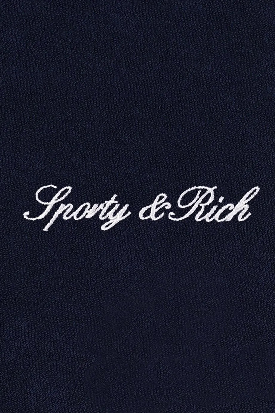 Signature Logo Terry Cotton Shorts in Blue