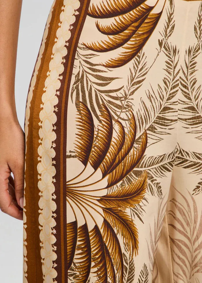 Sunny Ochre Palma Wide Legged Pants in Beige