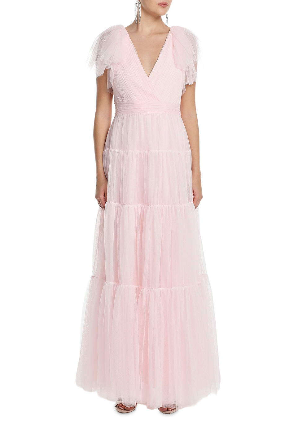 Flutter Sleeve Maxi Dress