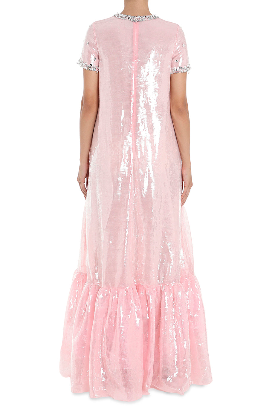 Embellished Trim Michele Gown
