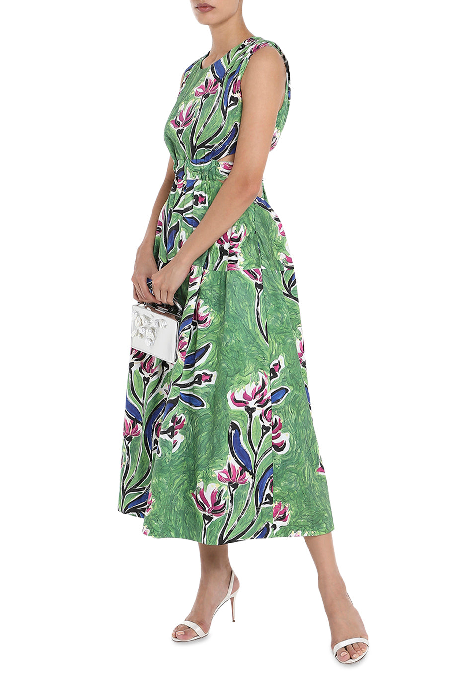 Zorina Tie Midi Dress
