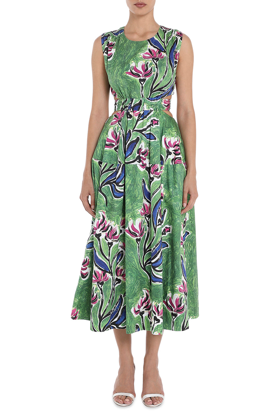 Zorina Tie Midi Dress