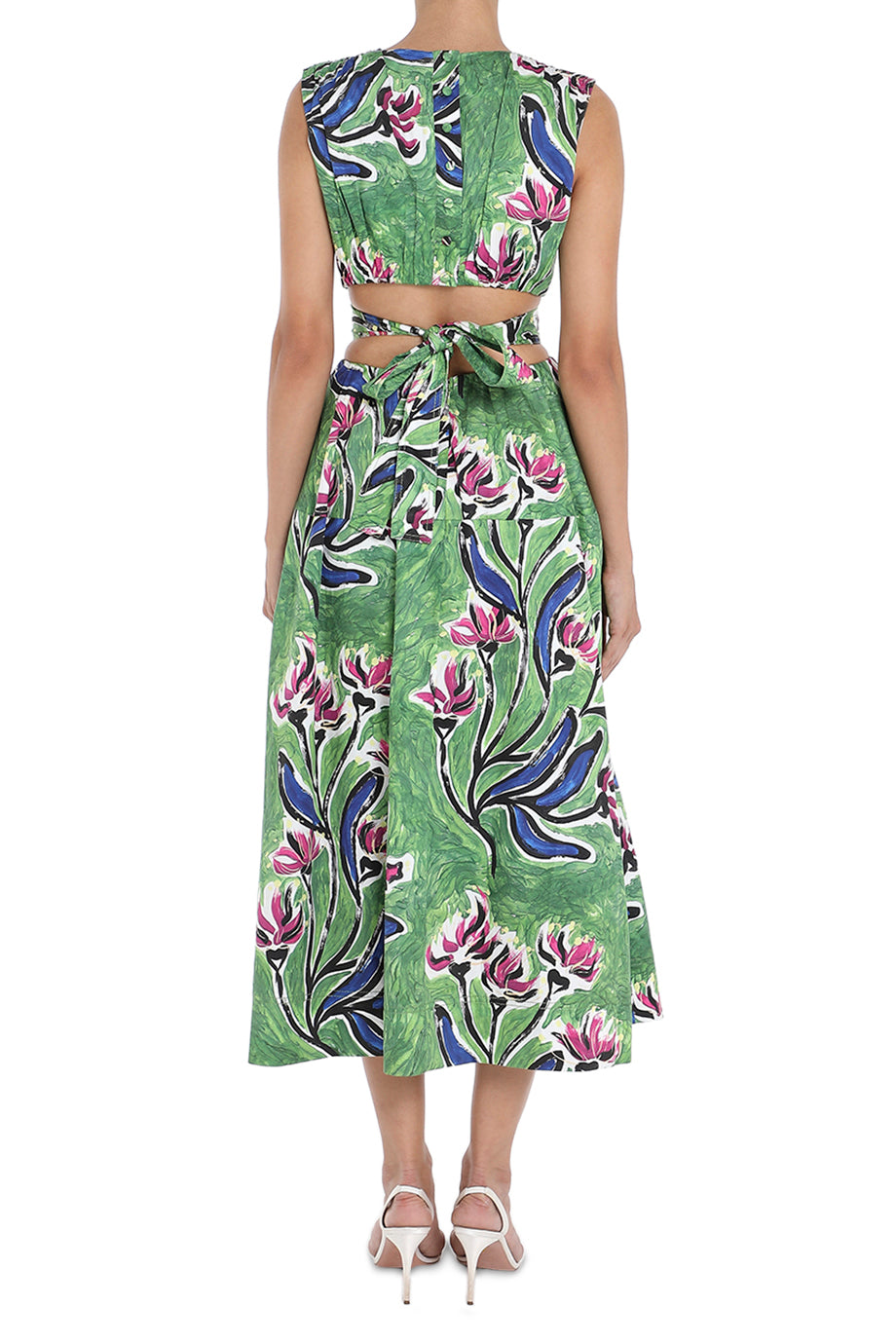 Zorina Tie Midi Dress