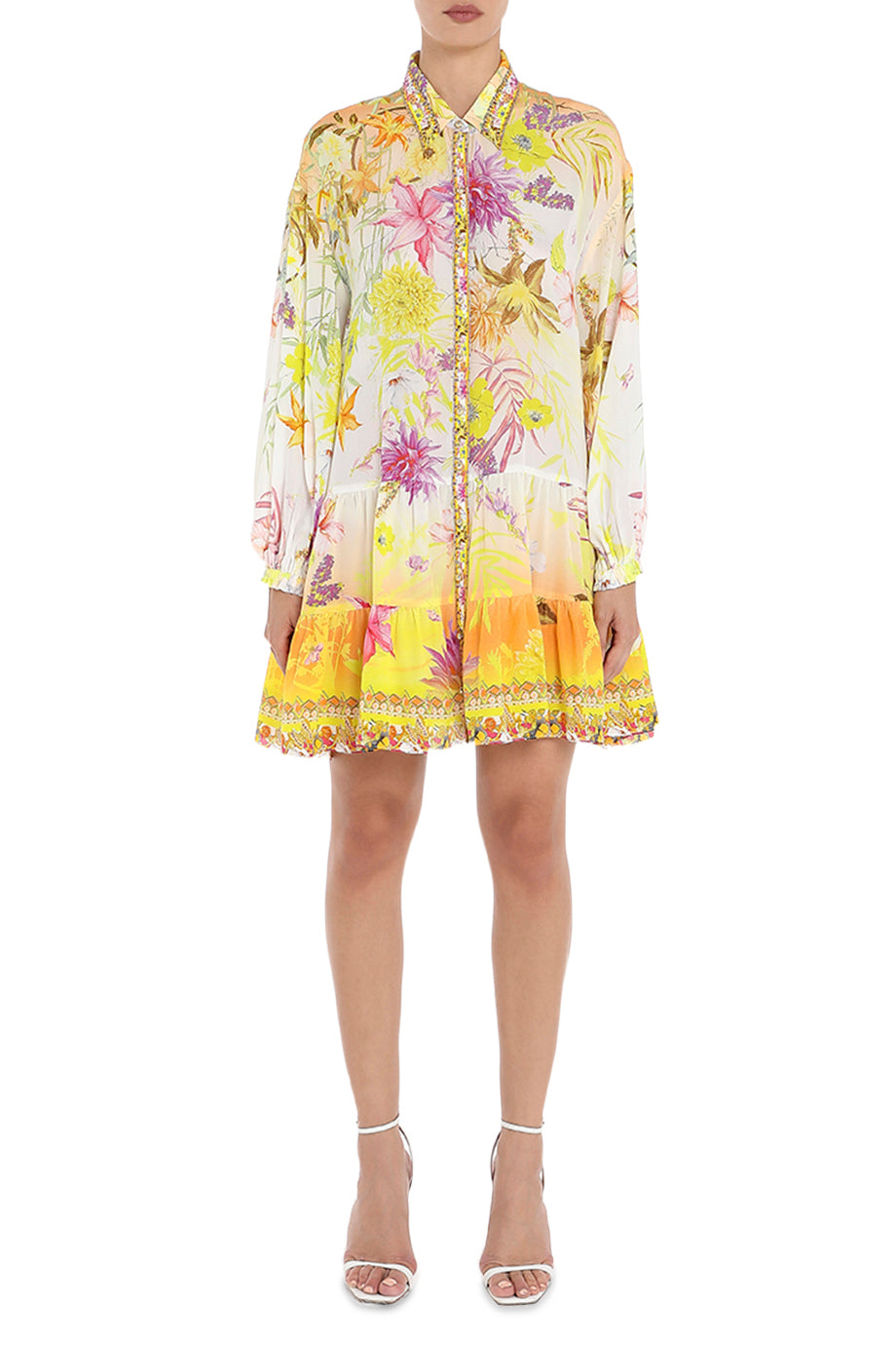 Tiered Shirt Dress