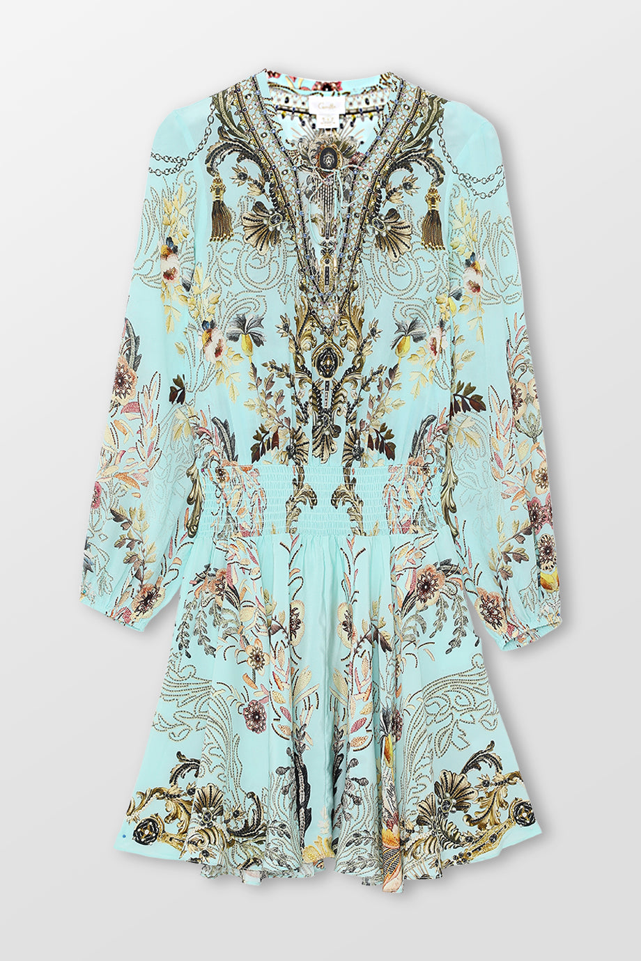 Shirred Relaxed Short Dress