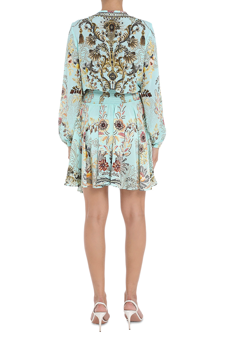 Shirred Relaxed Short Dress