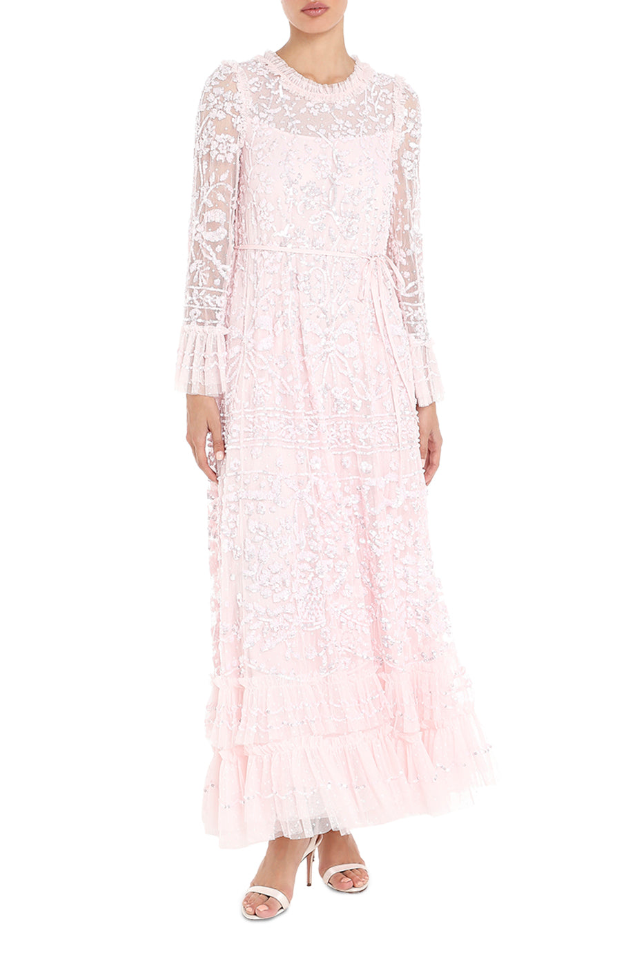 Celia Long Sleeve Ankle Gown