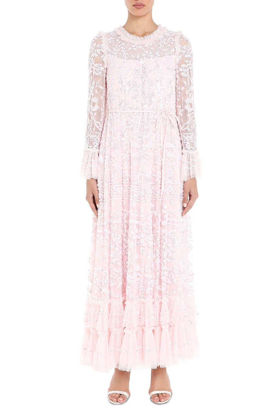 Celia Long Sleeve Ankle Gown