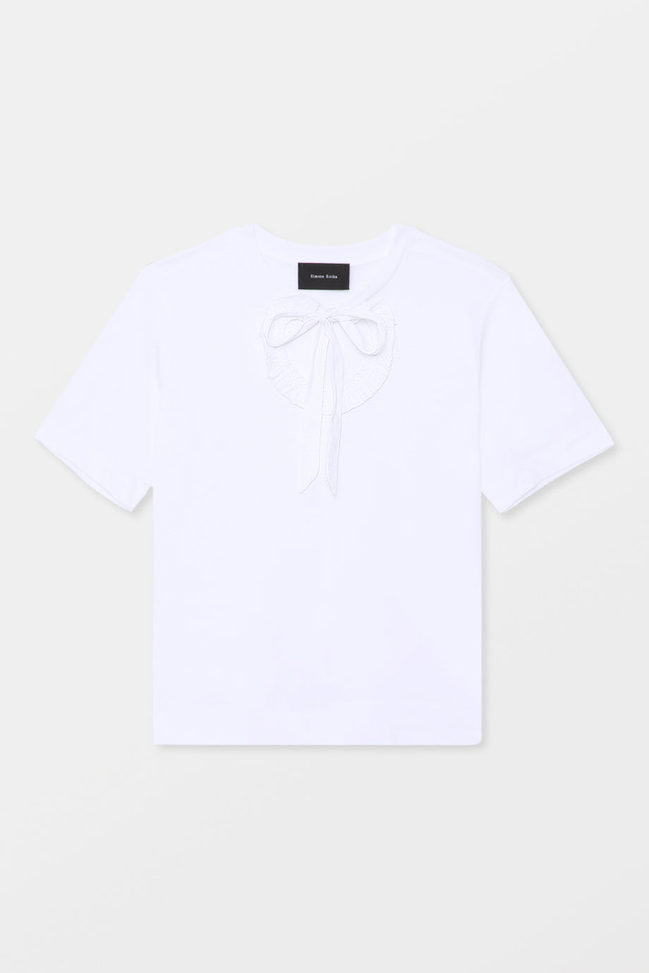Bow Cut-Out Neck T-Shirt