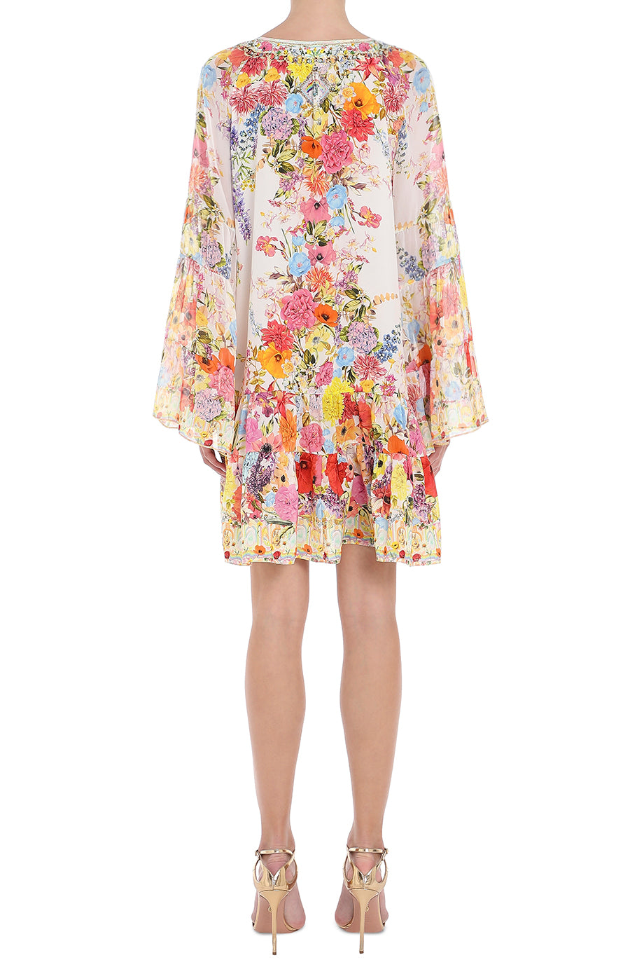 A-Line Gathered Panel Dress