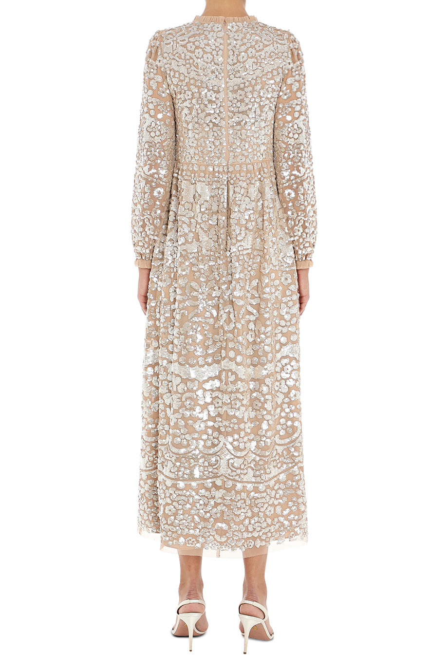 Lucille Gloss Ankle Gown
