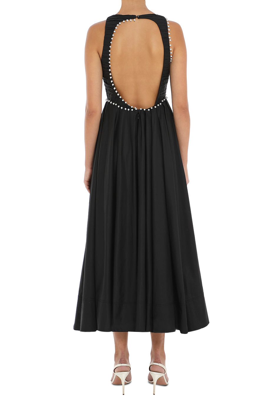 Florence Pearl Trim Midi Dress