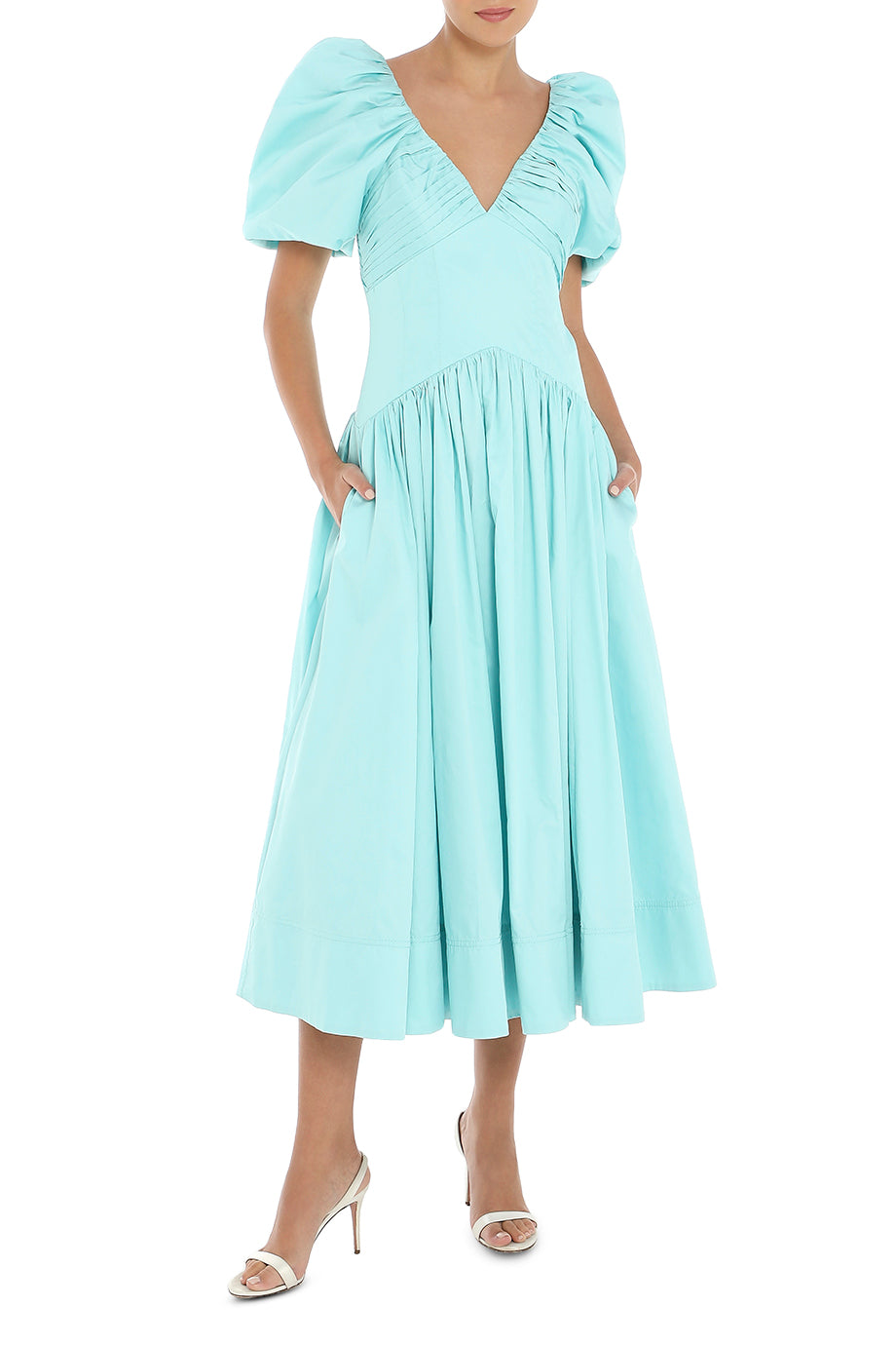 Gabrielle Plunge Midi Dress