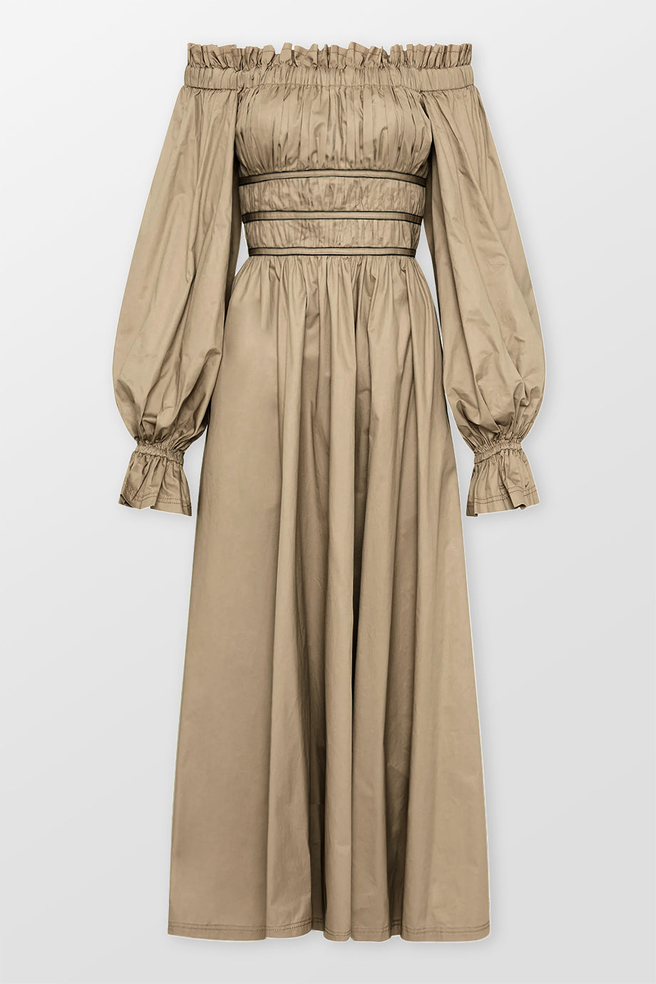 Wattle Off-Shoulder Midi Dress