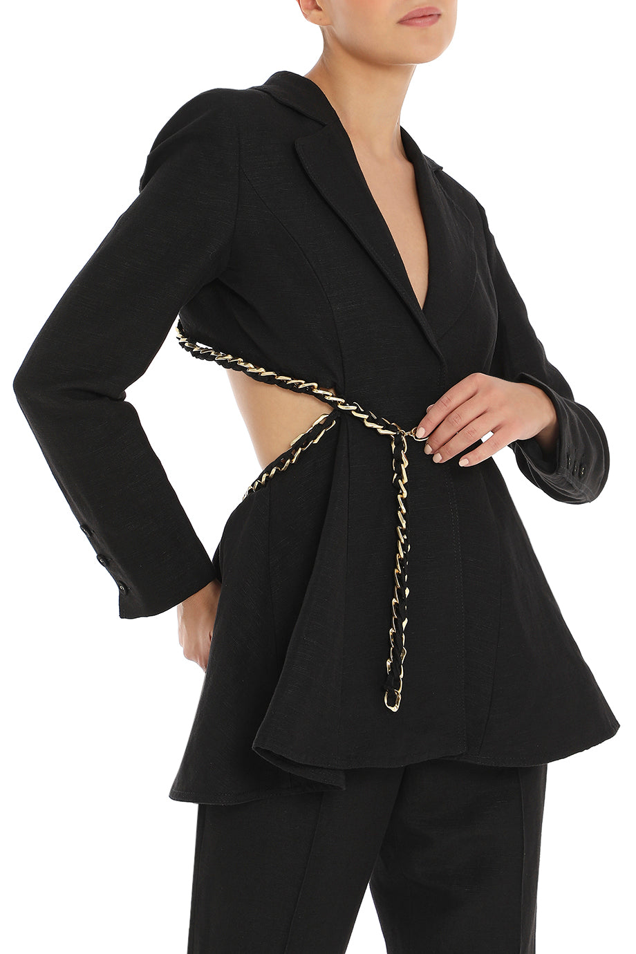 Opal Backless Chain-link Jacket