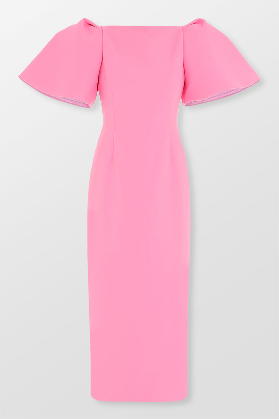 Lora Puff-Sleeve Midi Dress