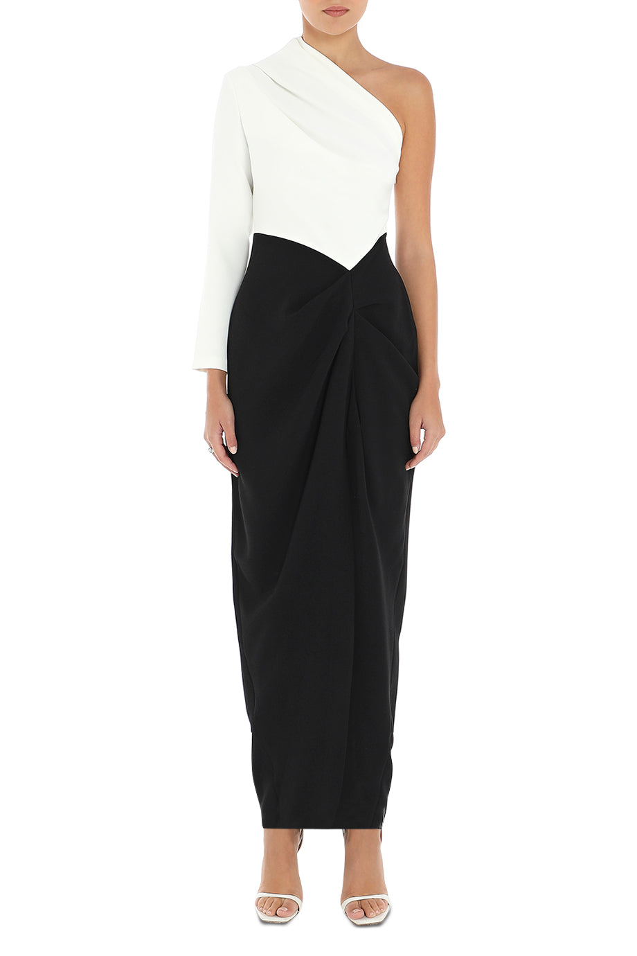 Lilly One-Sleeve Maxi Dress