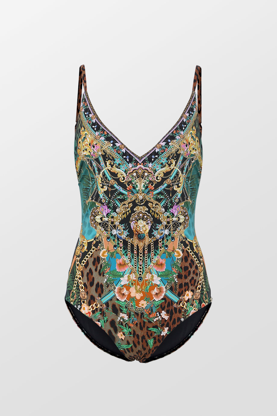 V-Neck One Piece with Underwire