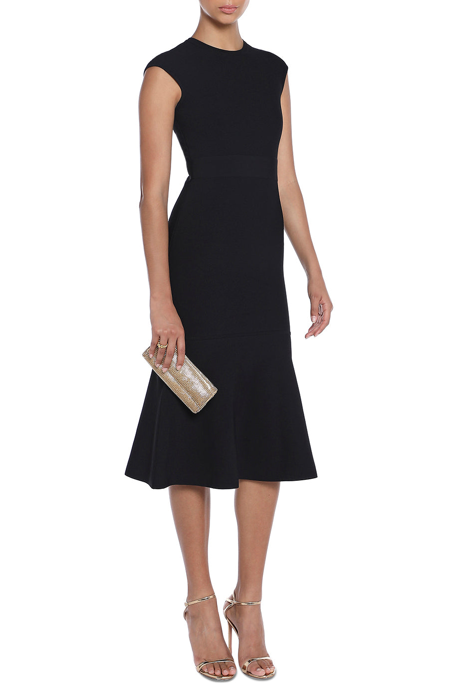 Milano Cap Sleeve Midi Dress