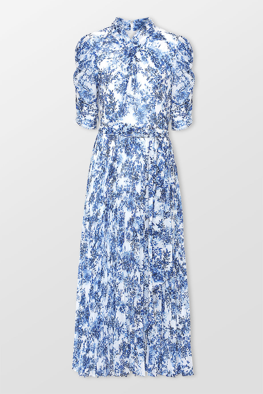 Floral Short Sleeve Midi Dress