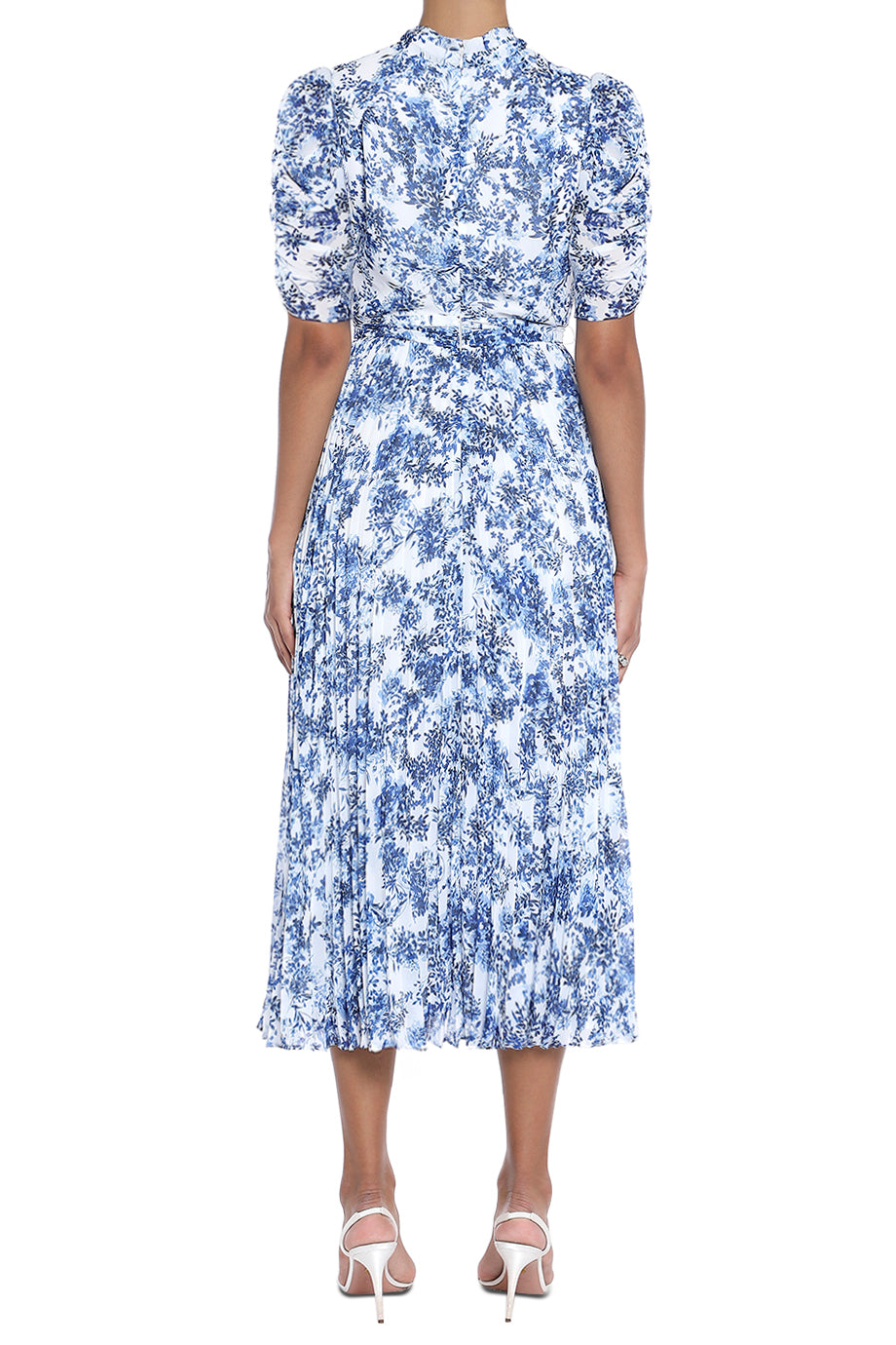 Floral Short Sleeve Midi Dress