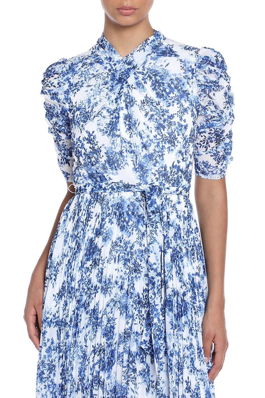 Floral Short Sleeve Midi Dress