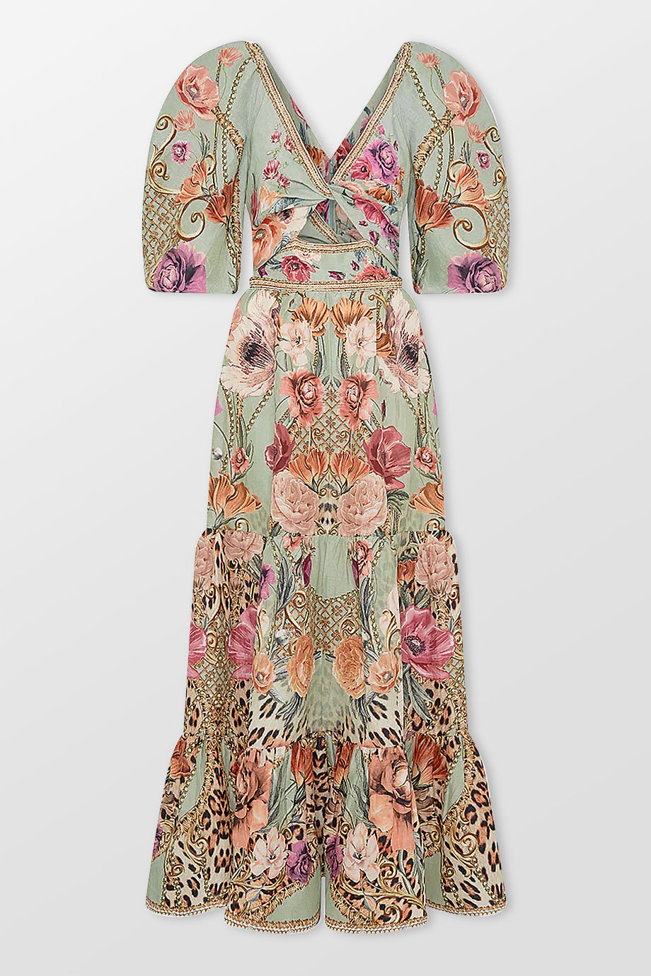 Tiered Puff Sleeve Dress