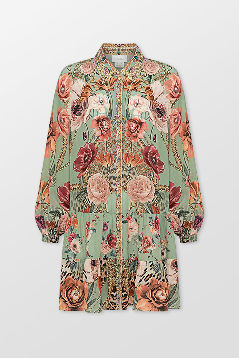 Tiered Shirt Dress
