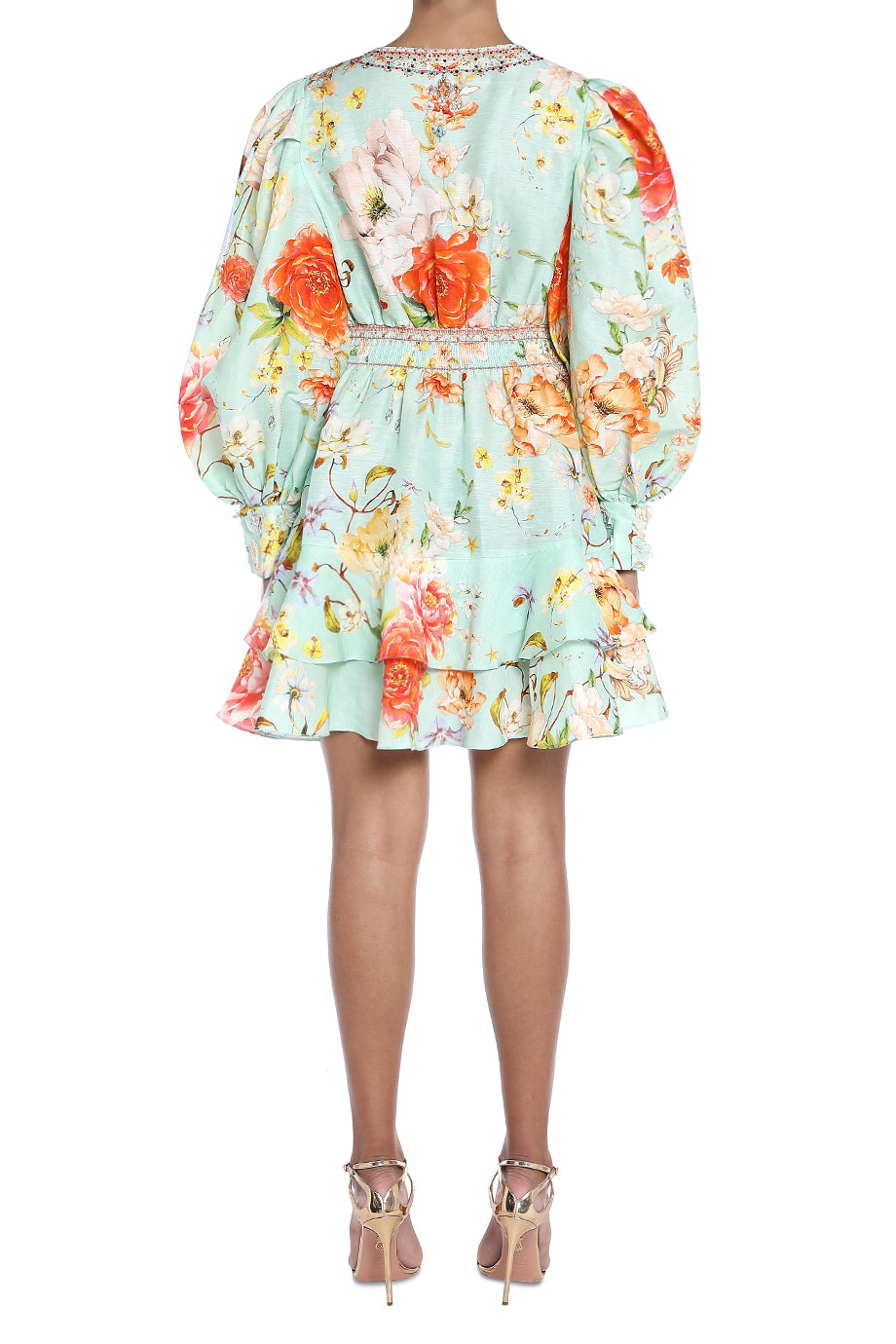 Button Front Frill Dress