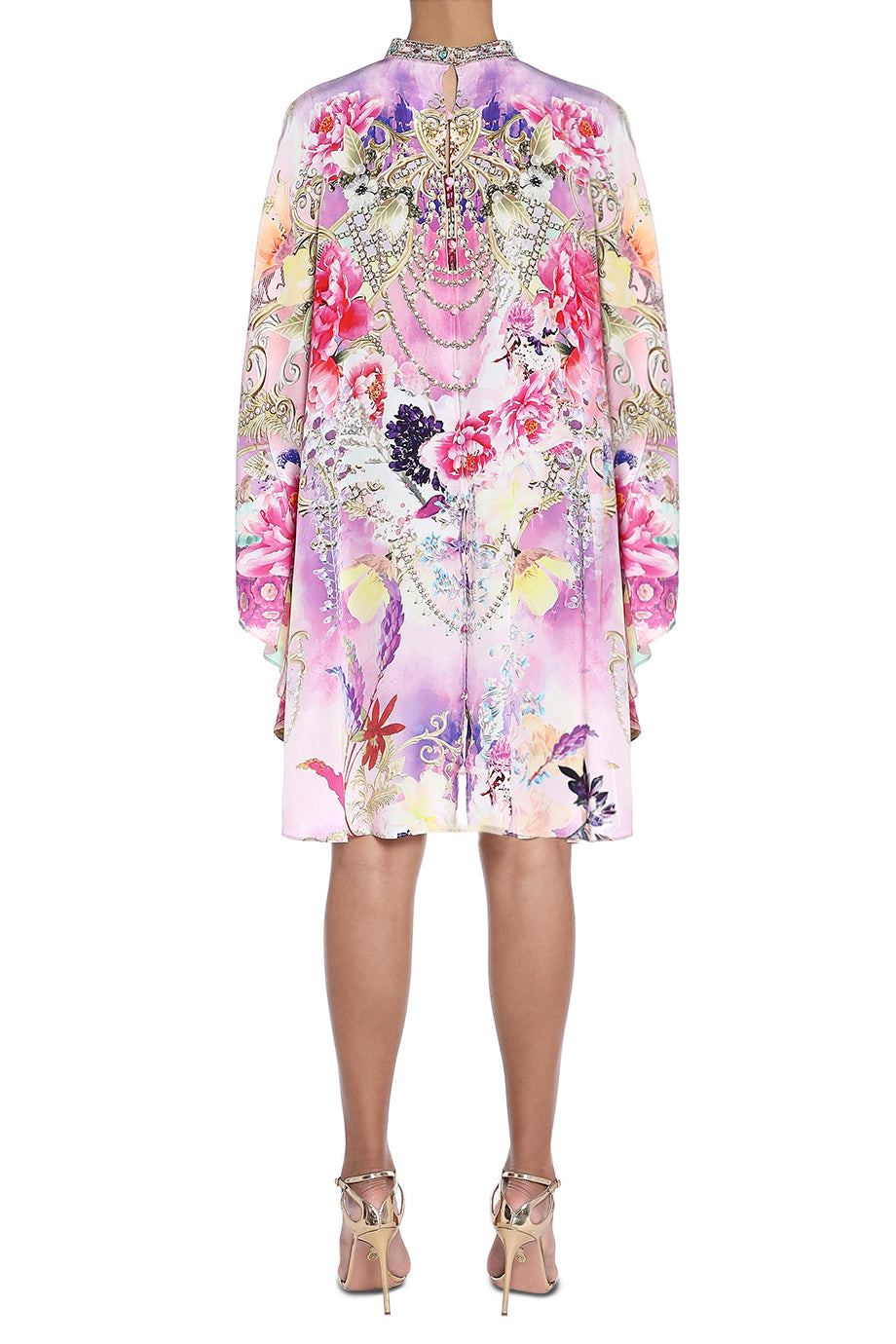 High-Neck Short Kaftan