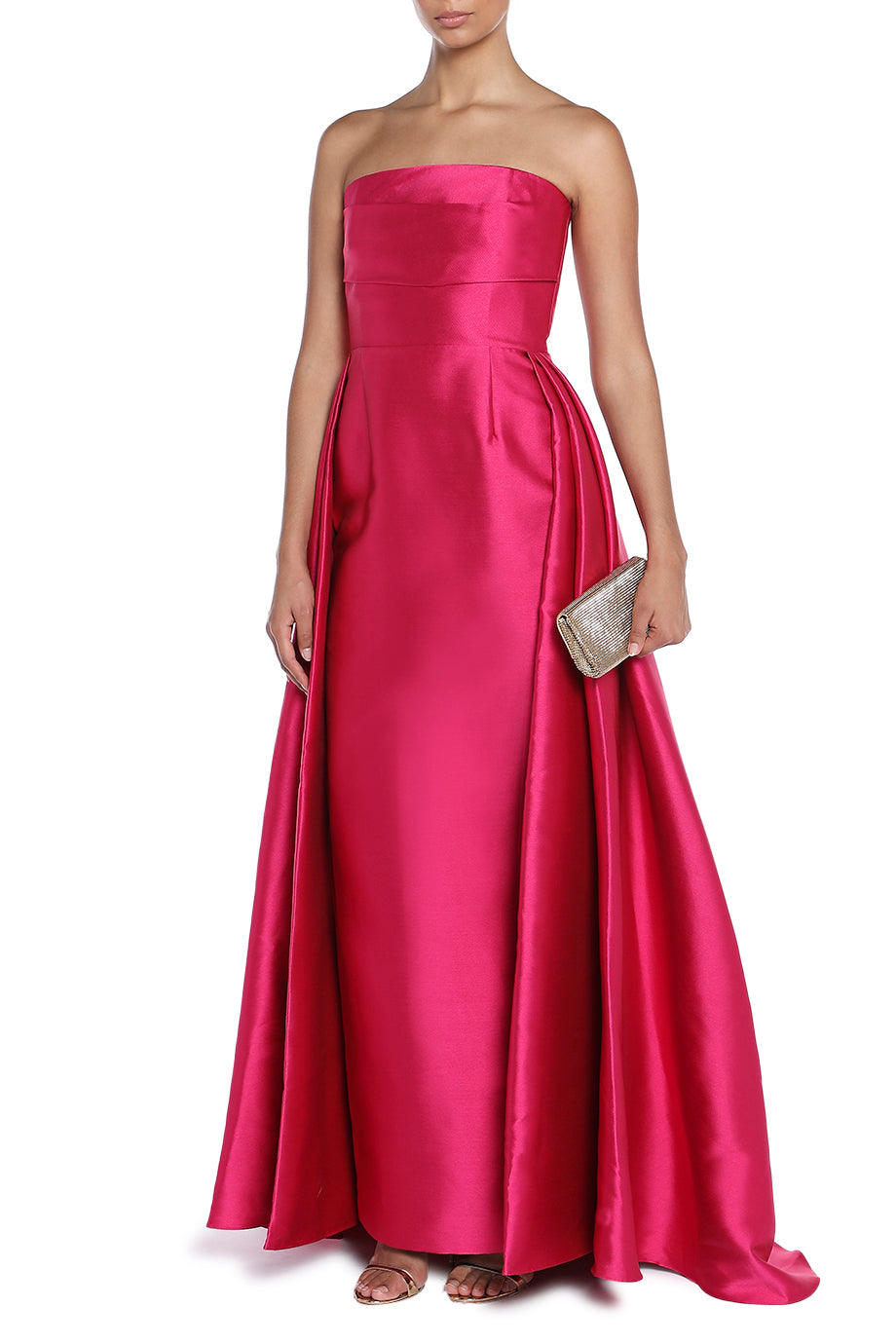 Tiffany Strapless Faille Maxi Dress