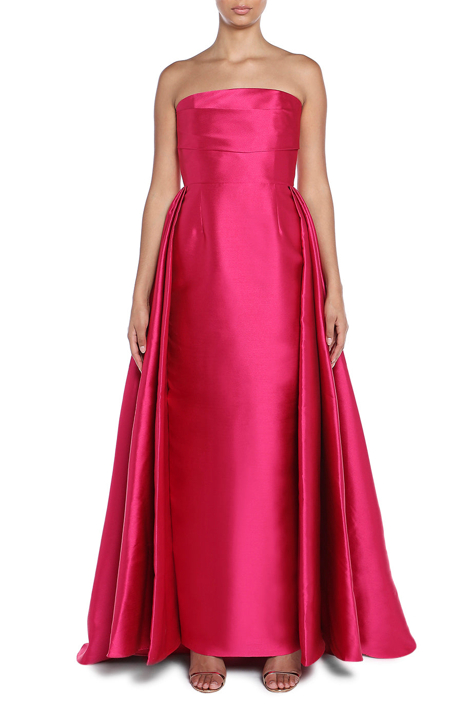 Tiffany Strapless Faille Maxi Dress