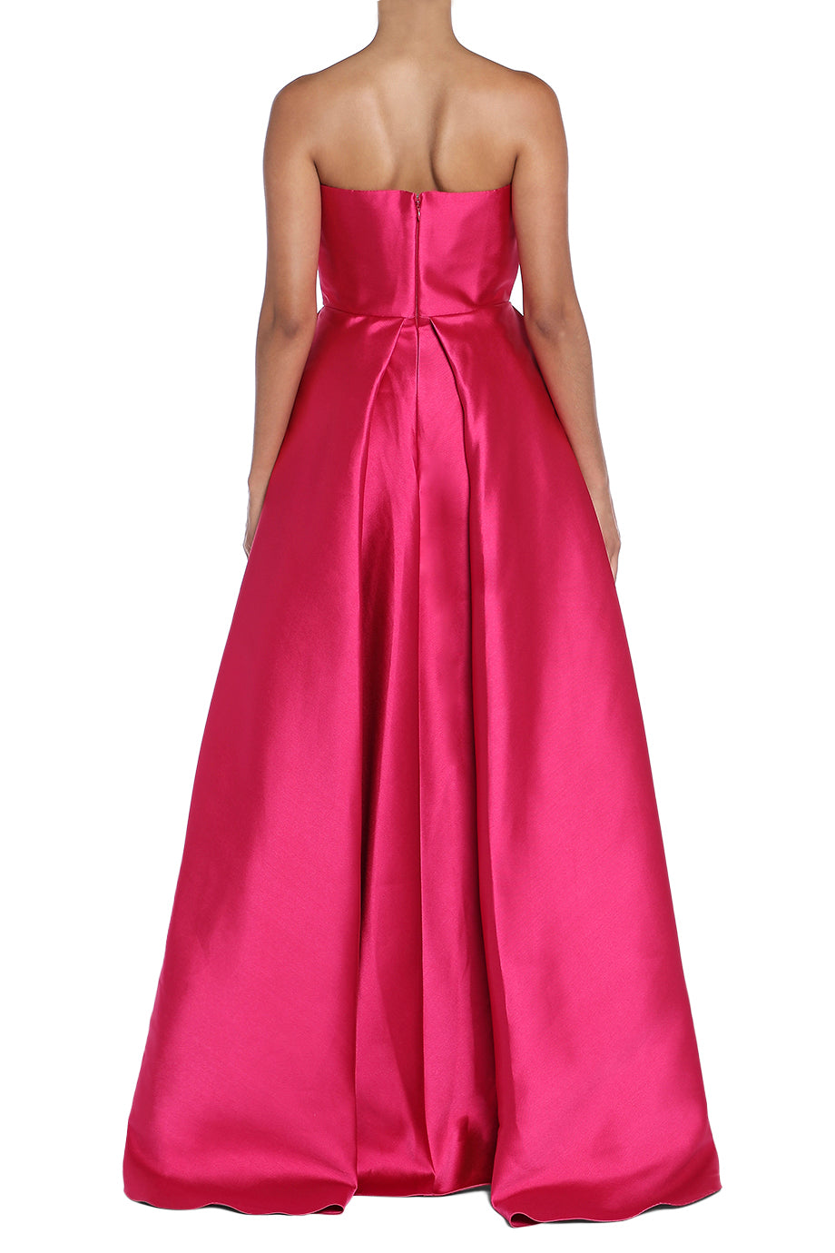 Tiffany Strapless Faille Maxi Dress