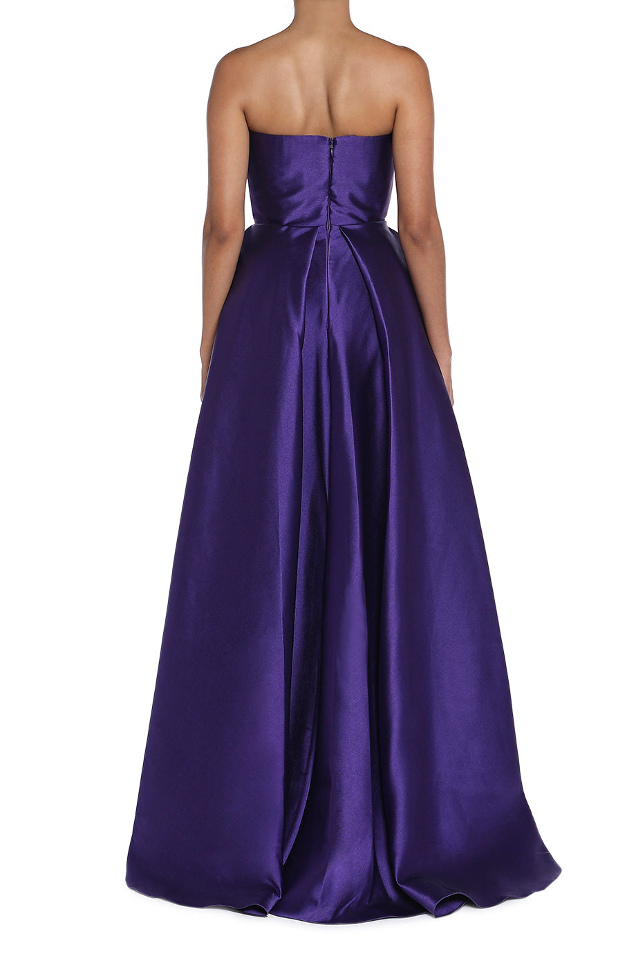 Tiffany Strapless Faille Maxi Dress