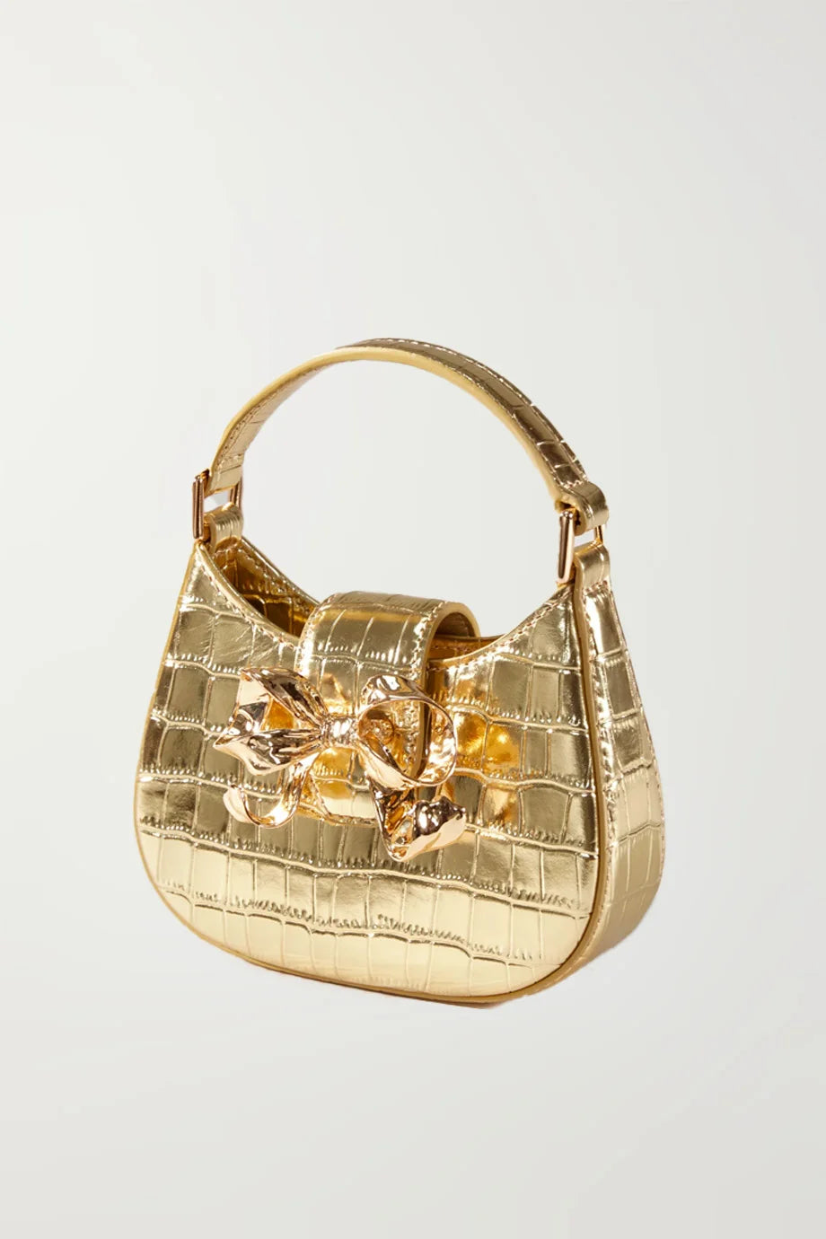 Croc Crescent Bow Micro Bag