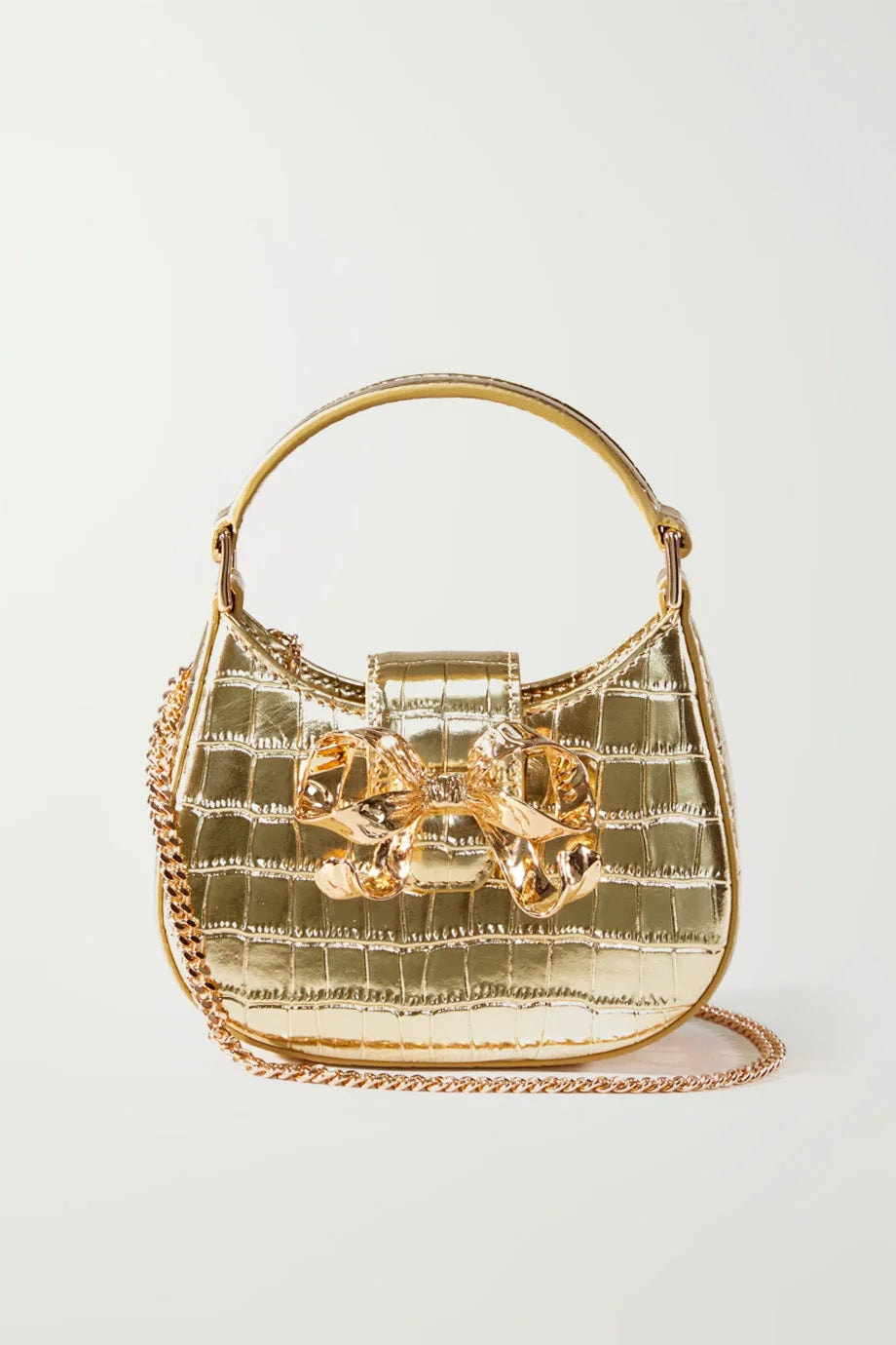 Croc Crescent Bow Micro Bag