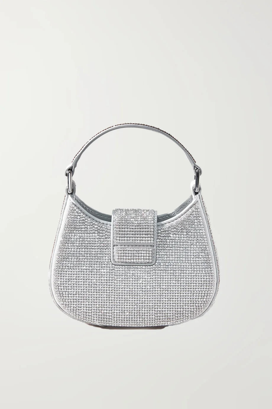 Rhinestone Crescent Bow Micro Bag